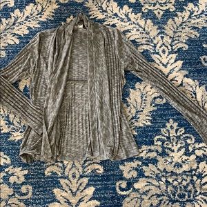 Gray cardigan
